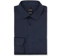 Businesshemd OLYMP "OLYMP Luxor, comfort fit - big, New Kent", Herren, Gr. 53, Normaler Arm, marine, 100% Baumwolle, Hemden (76436210-53) marine