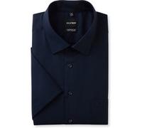Businesshemd OLYMP "OLYMP Luxor, comfort fit - big, Kent", Herren, Gr. 48, Normaler Arm, kobalt, 100% Baumwolle, Hemden (16642529-48) kobalt