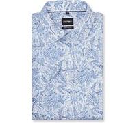 OLYMP Luxor, bügelfreies Business Hemd, Comfort Fit - Big, Blau, Kurzarm, Kent, 53 (1416121153)