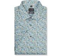 OLYMP Luxor Comfort Fit Big Herren Kurzarmhemd ? Grün Floral ? Bügelfreies Hemd aus 100% Baumwolle 48