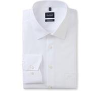 OLYMP Hemd Herren Comfort Fit Langarm Baumwolle weiß, 50