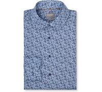 Businesshemd OLYMP "OLYMP Luxor, comfort fit, New Kent", Herren, Gr. 44, Normaler Arm, marine, 100% Baumwolle, Hemden (57512661-44) marine