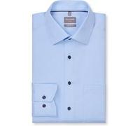 OLYMP Luxor, bügelfreies Business Hemd, Comfort Fit, Blau, Kent, 48 (1046141148)