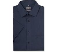 Businesshemd OLYMP "OLYMP Luxor, comfort fit, New Kent", Herren, Gr. 39, Normaler Arm, marine, 100% Baumwolle, Hemden (64794618-39) marine