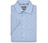 OLYMP Luxor, bügelfreies Business Hemd, Comfort Fit, Blau, Kurzarm, Kent, 40 (1082121140)