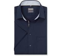 Businesshemd OLYMP "OLYMP Luxor, comfort fit, New Kent", Herren, Gr. 43, Normaler Arm, marine, 100% Baumwolle, Hemden (73104138-43) marine