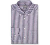 Businesshemd OLYMP "OLYMP Luxor, comfort fit, Button-down", Herren, Gr. 44, Normaler Arm, marine, 100% Baumwolle, Hemden (71760634-44) marine