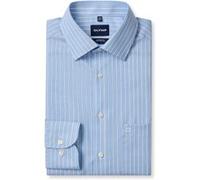 Businesshemd OLYMP "OLYMP Luxor, Comfort Fit, New Kent", Herren, Gr. 40, Normaler Arm, blau (bleu), 100% Baumwolle, Hemden (65438338-40) bleu