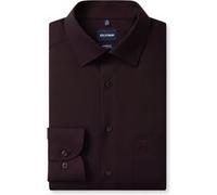 OLYMP Luxor, bügelfreies Business Hemd, Comfort Fit, Bordeaux, Extra langer Arm, Kent, 46 (1104293746)