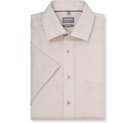 OLYMP Luxor, bügelfreies Business Hemd, Comfort Fit, Braun, Kurzarm, Kent, 47 (1049122247)