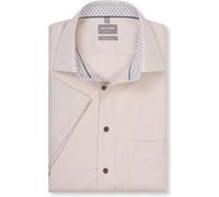 Businesshemd OLYMP "OLYMP Luxor, Comfort Fit, New Kent", Herren, Gr. 48, Normaler Arm, beige (natur), 100% Baumwolle, Hemden (50601212-48) natur