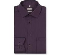 Businesshemd OLYMP "OLYMP Luxor, comfort fit, New Kent", Herren, Gr. 39, Normaler Arm, mauve, 100% Baumwolle, Hemden (55749227-39) mauve