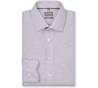 Businesshemd OLYMP "OLYMP Luxor, comfort fit, New Kent", Herren, Gr. 47, Normaler Arm, mauve, 100% Baumwolle, Hemden (69446933-47) mauve