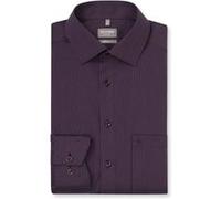 Businesshemd OLYMP "OLYMP Luxor, comfort fit, New Kent", Herren, Gr. 48, Normaler Arm, mauve, 100% Baumwolle, Hemden (55749227-48) mauve