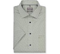 Businesshemd OLYMP "OLYMP Luxor, comfort fit, New Kent", Herren, Gr. 43, Normaler Arm, grau (oliv), 100% Baumwolle, Hemden (82776627-43) oliv