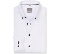 OLYMP Hemd Herren Comfort Fit Langarm Baumwolle weiß, 42