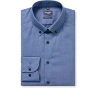 OLYMP Luxor, bügelfreies Business Hemd, modern fit, Blau, Button-down, 38 (1801071438)