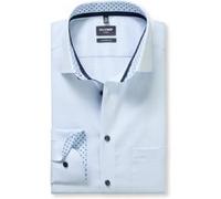 OLYMP Luxor, bügelfreies Business Hemd, modern fit, Blau, Extra kurzer Arm, Kent, 39 (1228181139)