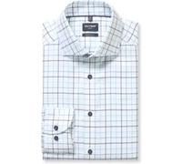 Businesshemd OLYMP "OLYMP Luxor, modern fit, Royal Kent", Herren, Gr. 44, Normaler Arm, bleu, 100% Baumwolle, Hemden (11396314-44) bleu