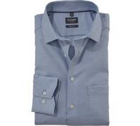 OLYMP Hemd Herren Slim Fit Langarm Baumwolle blau, 37