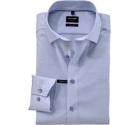 Langarmhemd OLYMP "Luxor modern fit" Gr. 39, N-Gr, blau (rauchblau) Herren Hemden Langarm (27183216-39)