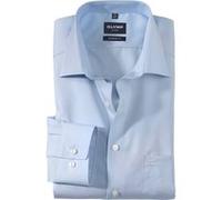 Businesshemd OLYMP "Luxor modern fit", Herren, Gr. 41, N-Gr, blau (hellblau), Web, Obermaterial: 100% Baumwolle, Hemden (81778327-41) hellblau