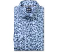 OLYMP Luxor Modern Fit Hemd blau, Bedruckt