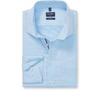 OLYMP Luxor, bügelfreies Business Hemd, Modern Fit, Blau, Kent, 42 (1284841142)