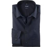 OLYMP Luxor, bügelfreies Business Hemd, modern fit, Blau, Kent, 43 (0302649643)