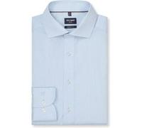 OLYMP Luxor, bügelfreies Business Hemd, Modern Fit, Blau, Kent, 44 (1237141144)