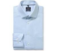 OLYMP Luxor, bügelfreies Business Hemd, modern fit, Blau, Kent, 48 (1356741148)