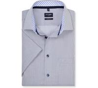 OLYMP Luxor, bügelfreies Business Hemd, Modern Fit, Blau, Kurzarm, Kent, 38 (1228121838)