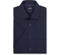 OLYMP Luxor, bügelfreies Business Hemd, Modern Fit, Blau, Kurzarm, Kent, 40 (1246121840)