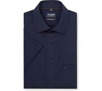 OLYMP Luxor, bügelfreies Business Hemd, Modern Fit, Blau, Kurzarm, Kent, 42 (1249121842)