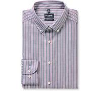 Businesshemd OLYMP "OLYMP Luxor, modern fit, Button-down", Herren, Gr. 42, Normaler Arm, marine, 100% Baumwolle, Hemden (68001015-42) marine