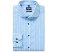 OLYMP Luxor Modern Fit Hemd bleu, Gestreift
