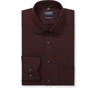 OLYMP Luxor modern fit Businesshemd Herren Modern Fit Baumwolle bordeaux, 39