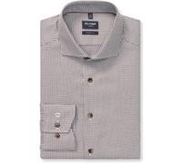 OLYMP Herren Oberhemd Langarm Luxor,Faux Uni,054 Modern Fit 21,16 Royal Kent,braun 28,39