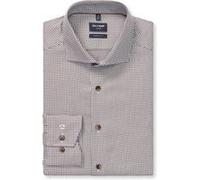 OLYMP Luxor, bügelfreies Business Hemd, modern fit, Braun, Kent, 42 (1292842842)