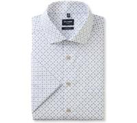 OLYMP Luxor, bügelfreies Business Hemd, modern fit, Braun, Kurzarm, Kent, 37 (1212722237)