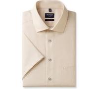 OLYMP Luxor, bügelfreies Business Hemd, modern fit, Braun, Kurzarm, Kent, 41 (1241722241)