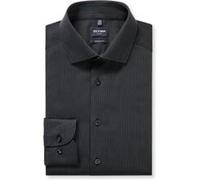 Businesshemd OLYMP "OLYMP Luxor, modern fit, Global Kent", Herren, Gr. 43, Normaler Arm, silbergrau, 100% Baumwolle, Hemden (95866645-43) silbergrau