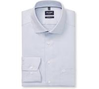 OLYMP Businesshemd Luxor Modern Fit – 100% Baumwolle, 2‑Knopf‑Manschette, Web – Herren 43 silbergrau