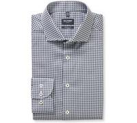Businesshemd OLYMP "OLYMP Luxor, modern fit, Royal Kent", Herren, Gr. 46, Normaler Arm, anthrazit, 100% Baumwolle, Hemden (15558539-46) anthrazit
