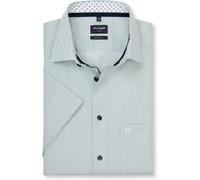 OLYMP Luxor, bügelfreies Business Hemd, modern fit, Grün, Kurzarm, Kent, 41 (1228124541)