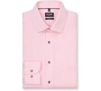 OLYMP Hemd Luxor Modern Fit Struktur Rosa Extra langer Arm Größe 40