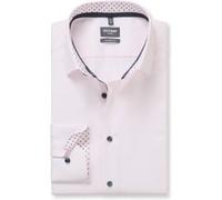 OLYMP Luxor, bügelfreies Business Hemd, modern fit, Rosa, Kent, 42 (1360143042)