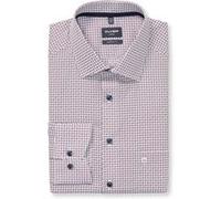 OLYMP Luxor, bügelfreies Business Hemd, modern fit, Rot, Kent, 40 (1274843840)