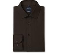 OLYMP Luxor Modern Fit Hemd schwarzbraun, Faux-uni