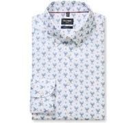 Businesshemd OLYMP "OLYMP Luxor, modern fit, Button-down", Herren, Gr. 41, Normaler Arm, weiß, 100% Baumwolle, Hemden (40092906-41) weiß